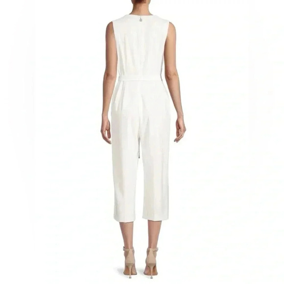 Tommy Hilfiger Sleeveless Jumpsuit- White - Picture 2 of 7